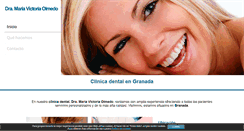 Desktop Screenshot of clinicadentalvictoriaolmedo.com