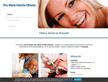 Tablet Screenshot of clinicadentalvictoriaolmedo.com